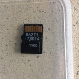 Micro SD Card Adapter Style Replacement - Black and Gold